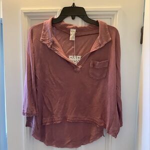 NWT Free People Cool Girl Henley XS